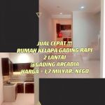 thumbnail-dijual-cepat-rumah-kelapa-gading-rapi-2-lt-harga-1-m-an-gading-arcadia-0