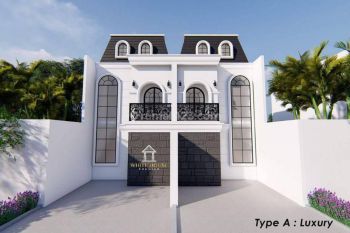 Rumah modern classic dalam cluster di Harjamukti Depok