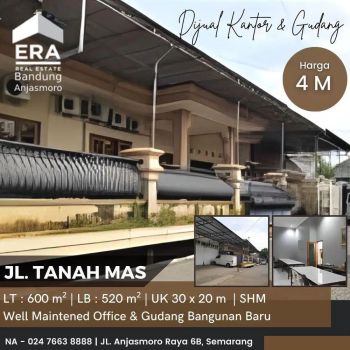 Dijual Kantor & Gudang di Tanah Mas